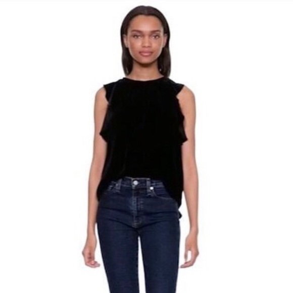 GAP Velvet Swing Tank with Flutter Sleeve - Picture 2 of 8